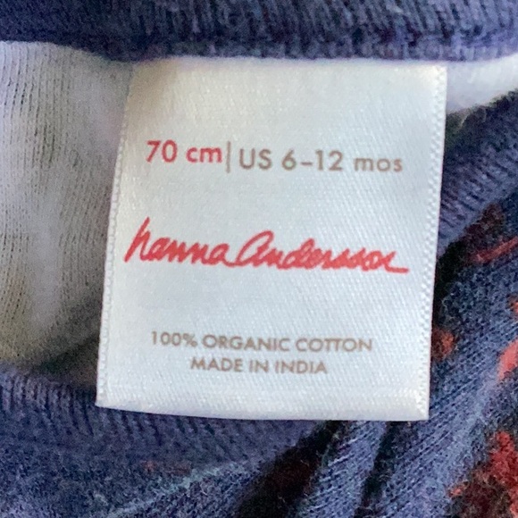 Hanna Andersson reindeer print dress size 6-12 months - Picture 6 of 6